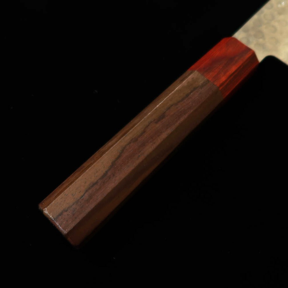 三浦MIURA 三徳 AUS10 鎚目 ダマスカス 紫檀柄（185mm）