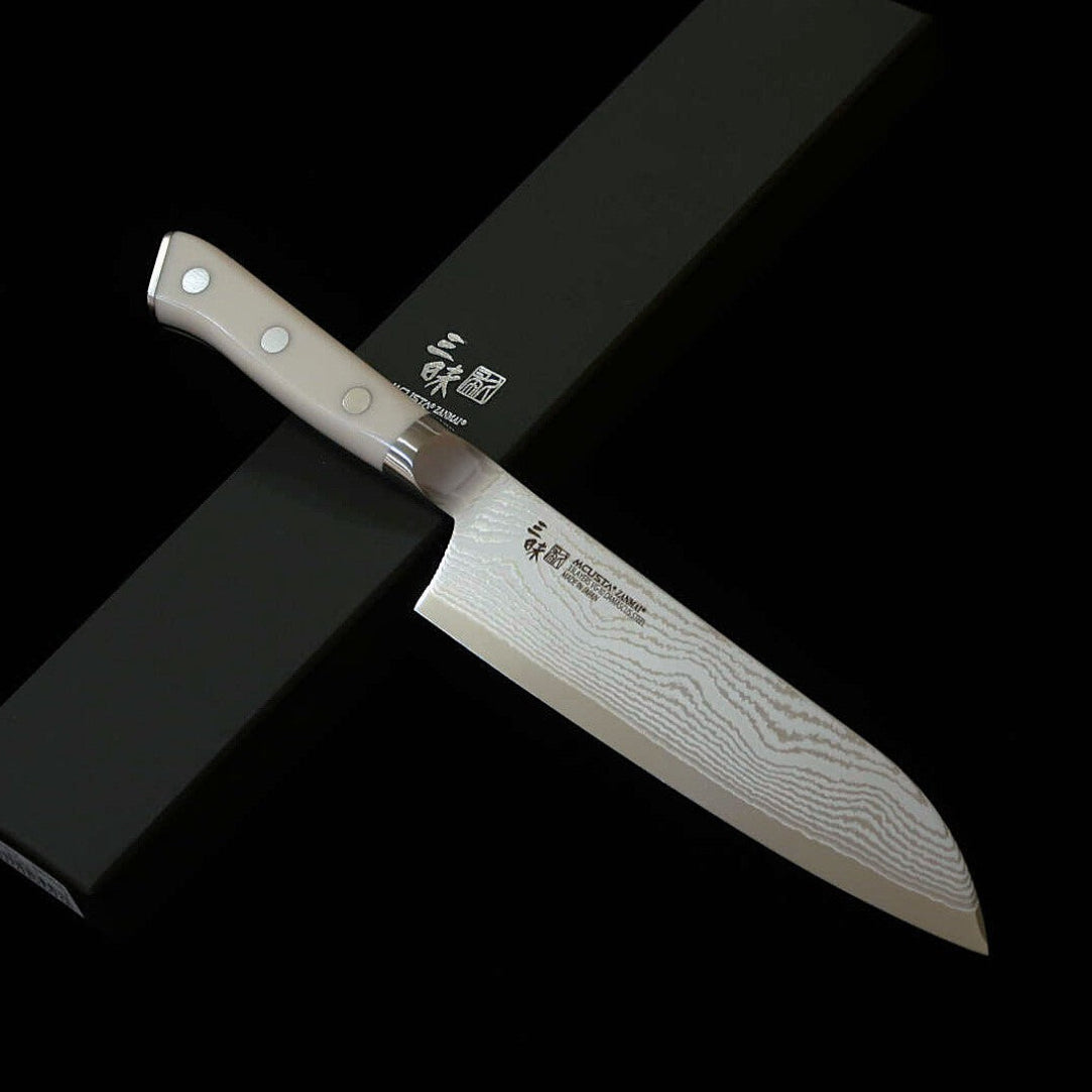 【新定番】三昧MCUSTA ZANMAI クラシック3ダマスカス　三徳 コーリアン　(180mm)