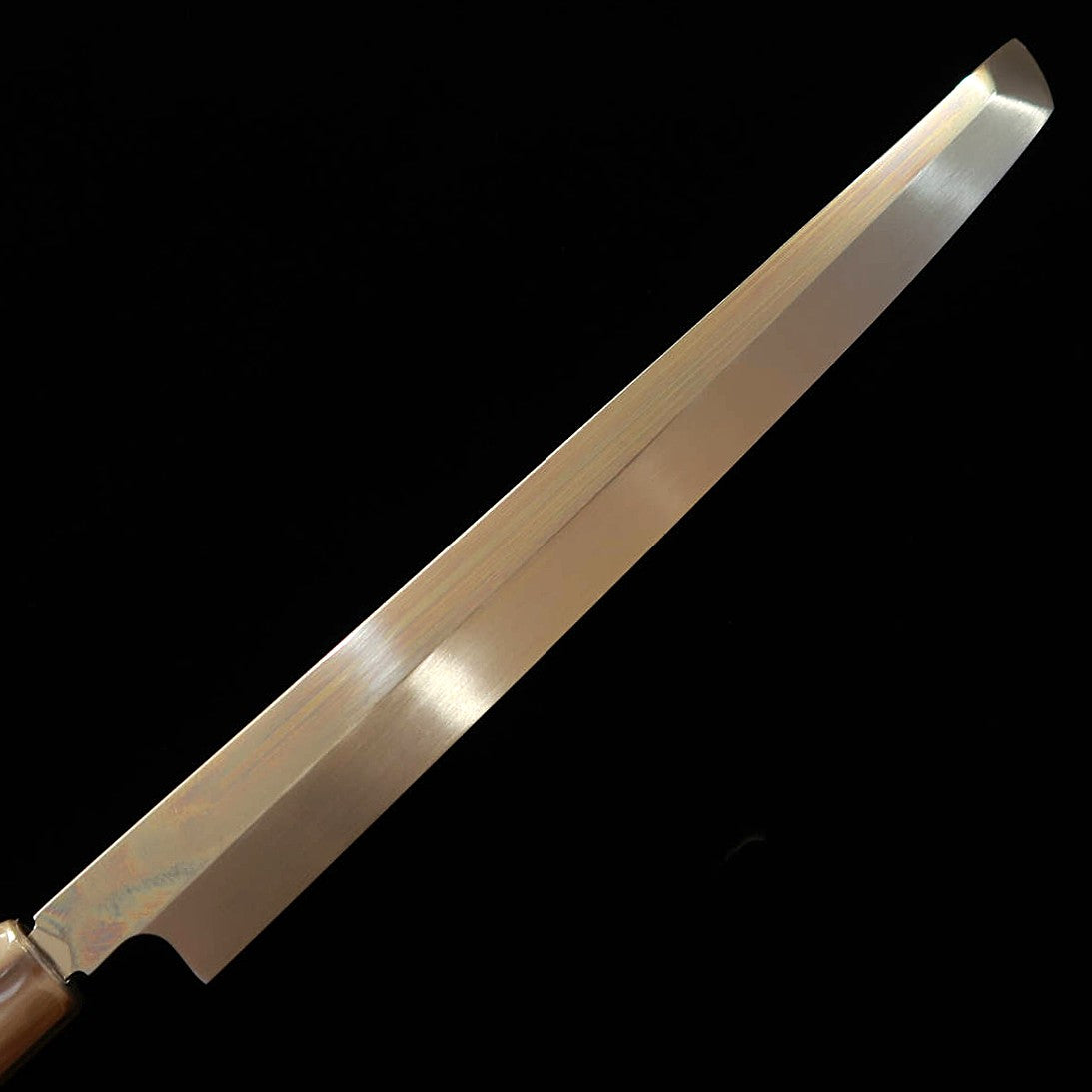 Sakimaru takohiki SUISIN obra de Ikeda Yoshikazu, Aogami no.2, honyaki, mango octogonal de ébano, funda de magnolia (270mm)