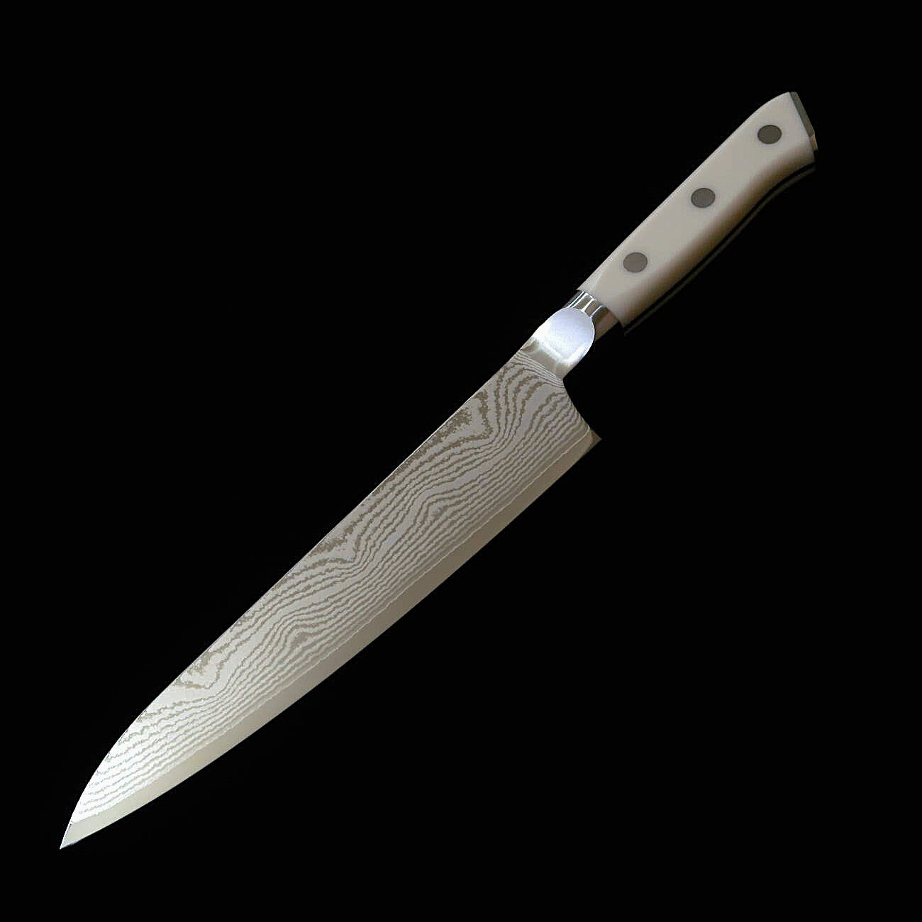 【新定番】三昧MCUSTA ZANMAI クラシック3ダマスカス　牛刀 コーリアン　(180/210/240mm)