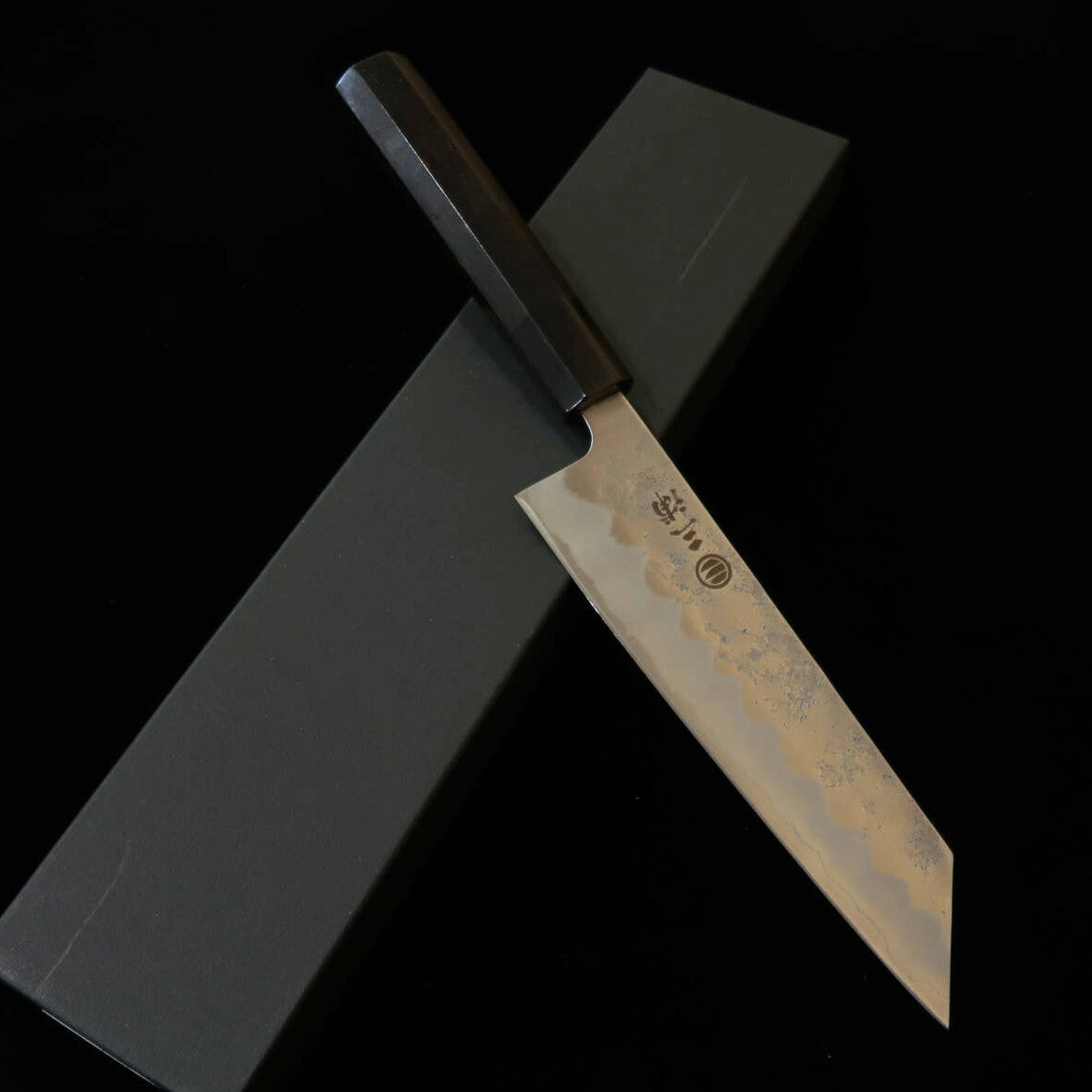 MIURA – Bunka, Gingami n°3, finition nashiji, manche en corne de buffle et ébène (170 mm)