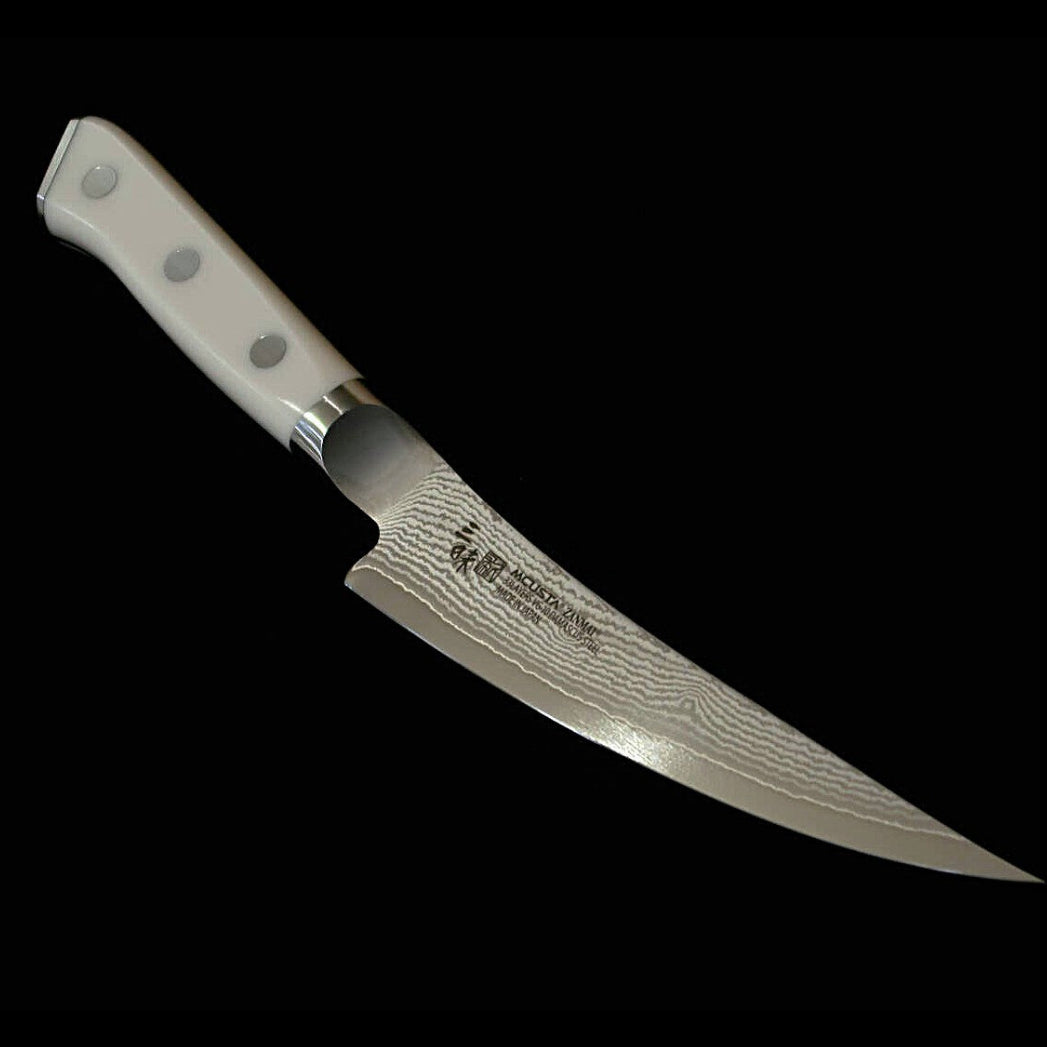 [Nouvelle référence] MCUSTA ZANMAI Classic 3 Damas – couteau à désosser, manche Corian (165 mm)