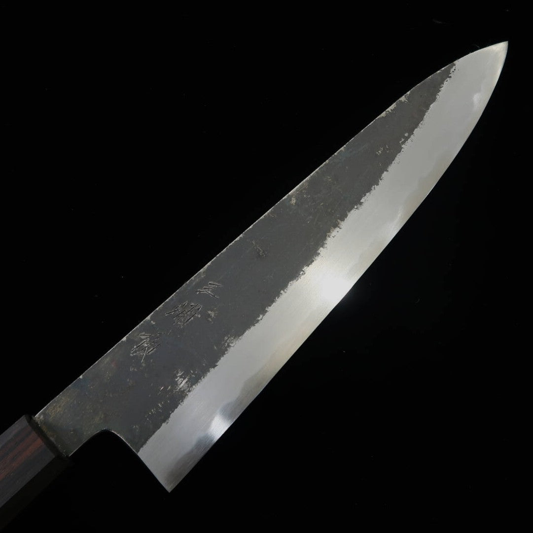 Gyuto MIURA Itadaki Shirogami No. 2 Black Finish Bubinga Handle (240mm)