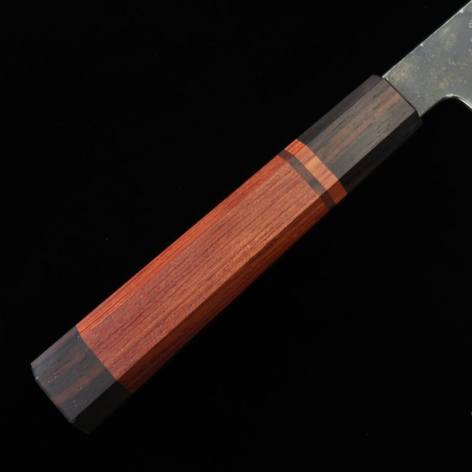 MIURA Itadaki Gyuto acier blanc n°2, finition kuro-uchi, manche bubinga (240 mm)