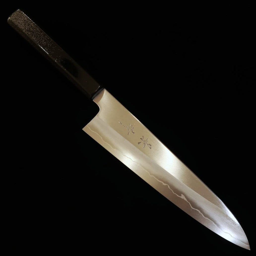 KAGEKIYO Gyuto japonais VG10, manche laqué Hirame Chiarashi (210mm)