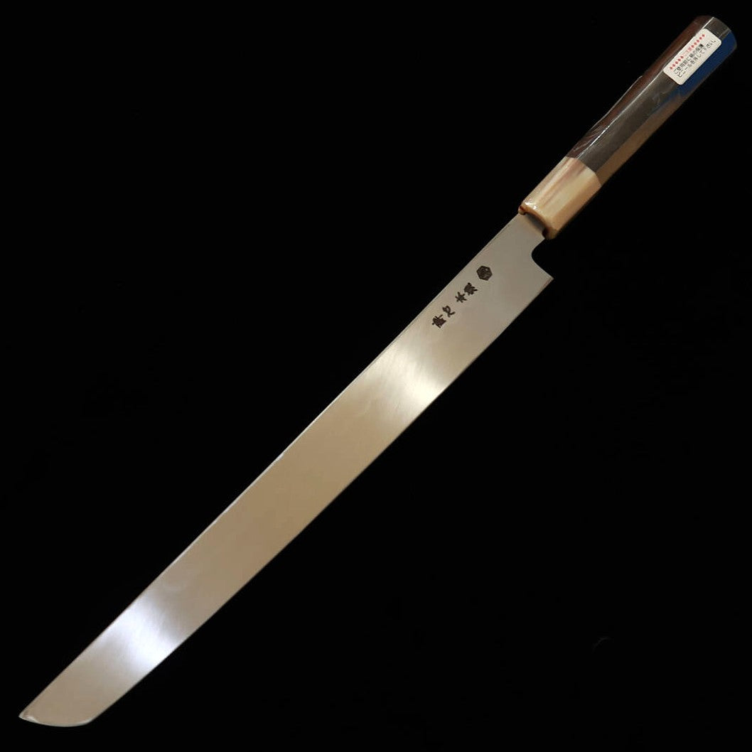 酔心 SUISIN 池田美和作 白紙三号 先丸蛸引 本焼  黒檀八角柄 朴鞘（300ｍｍ）