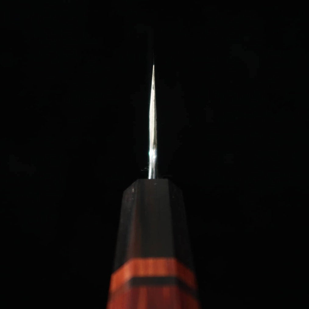 MIURA Itadaki Gyuto acier blanc n°2, finition kuro-uchi, manche bubinga (240 mm)