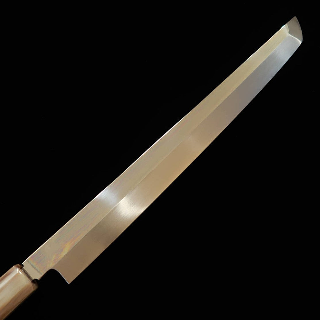 酔心 SUISIN 池田美和作 白紙三号 先丸蛸引 本焼  黒檀八角柄 朴鞘（300ｍｍ）