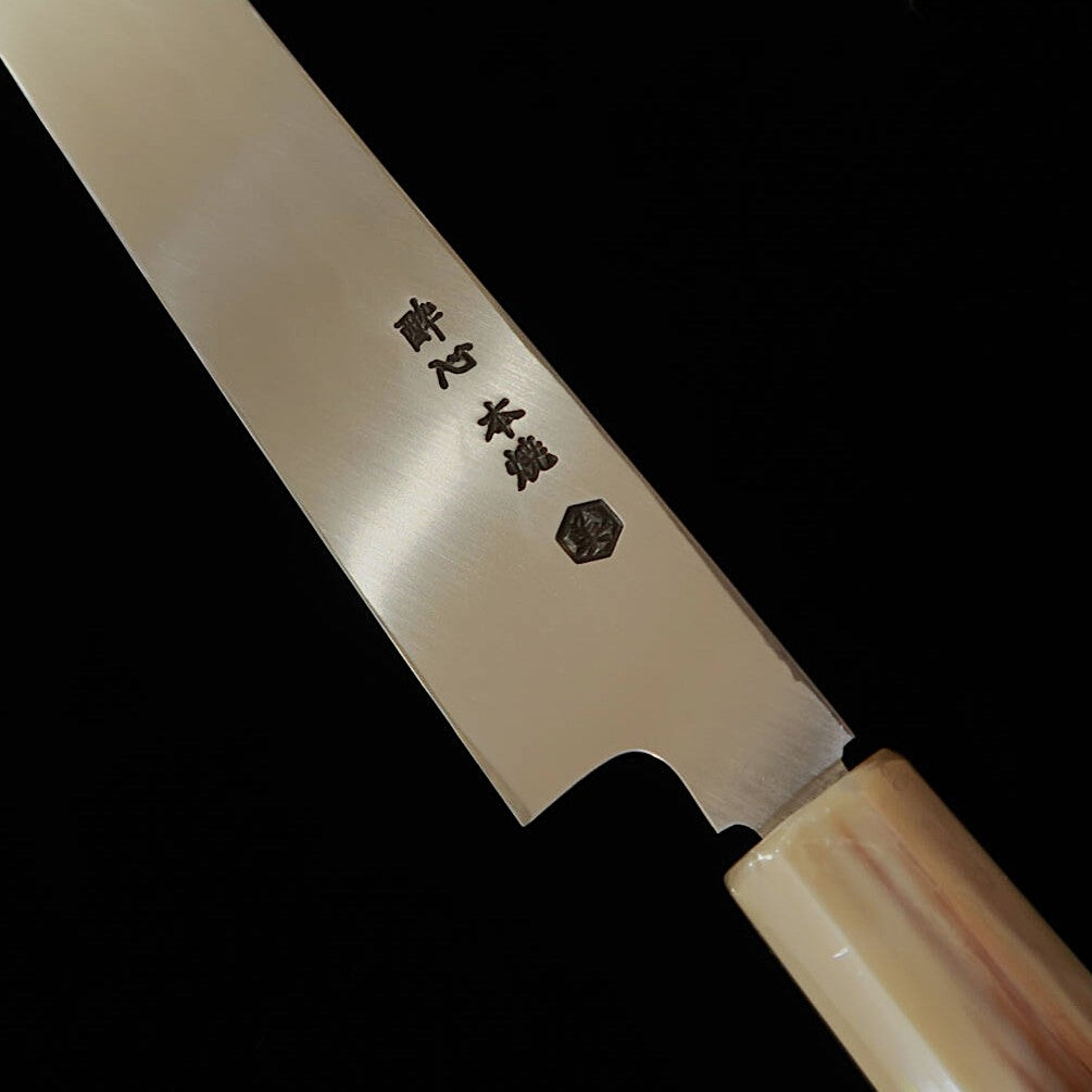 酔心 SUISIN 池田美和作 白紙三号 先丸蛸引 本焼  黒檀八角柄 朴鞘（300ｍｍ）