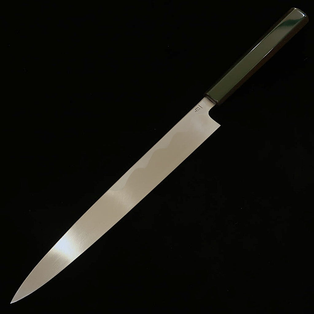 Yanagiba KAGEKIYO Shirogami No. 1 Cabo com Laca na cor Verde (270/300mm)