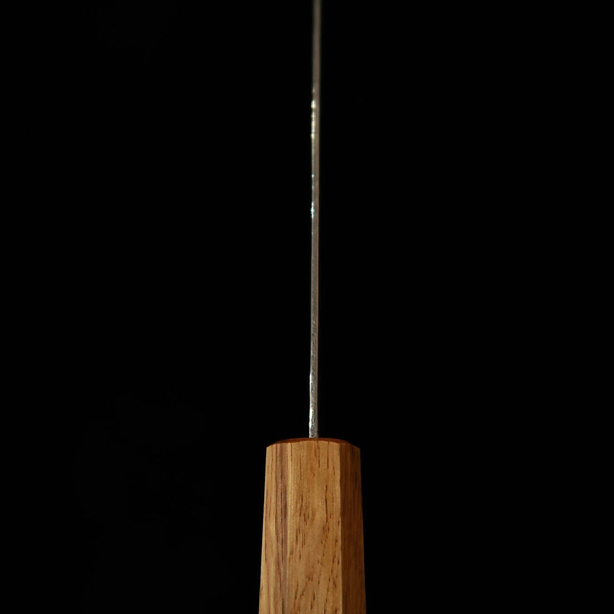 MIURA Santoku, Ginsan no. 3, Rope-Pattern Damascus with Clear Oak Octagonal Handle (165mm)