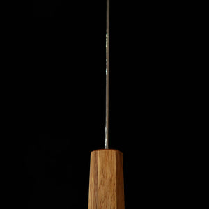 MIURA Santoku, Ginsan no. 3, Rope-Pattern Damascus with Clear Oak Octagonal Handle (165mm)