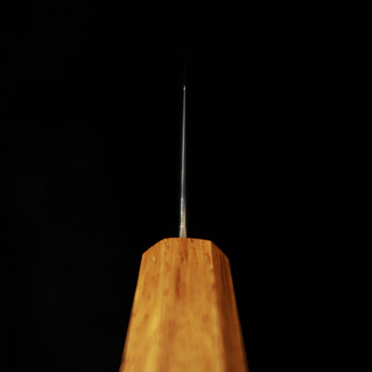 MIURA Santoku, Ginsan no. 3, Rope-Pattern Damascus with Clear Oak Octagonal Handle (165mm)