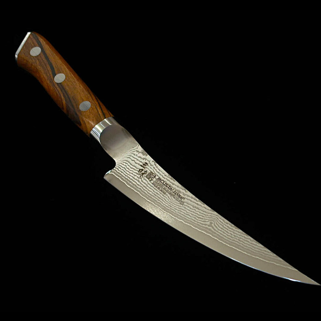 【Nouveau standard】MCUSTA ZANMAI Classic 3 Damas, désosseur, manche en ironwood (165 mm)