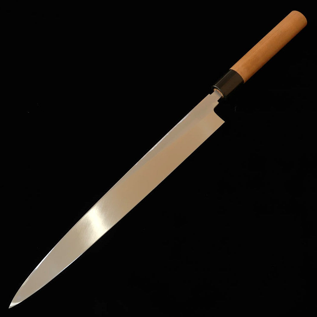 正本総本店 MASAMOTO SOHONTEN 霞 白紙二号 柳刃 水牛栗型柄 (240-300mm)