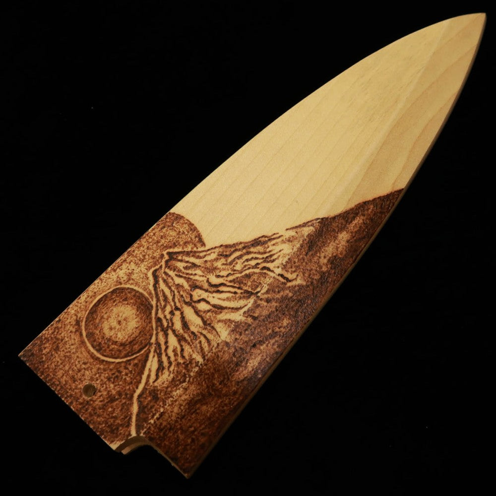 Deba SUISIN Ginsan No. 3, Magnolia Handle - Mount Fuji - (165mm)