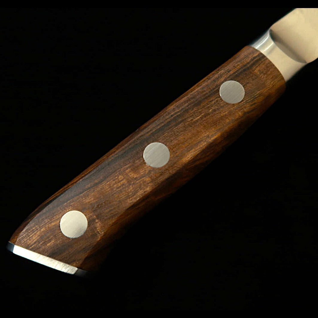 【新定番】三昧MCUSTA ZANMAI クラシック3ダマスカス　パン切 アイアンウッド　(230mm)