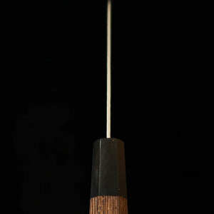 NIGARA Santoku, SG2, Polished Tsuchime with Wenge Octagonal Handle (180mm)