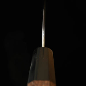 NIGARA Santoku, SG2, Polished Tsuchime with Wenge Octagonal Handle (180mm)