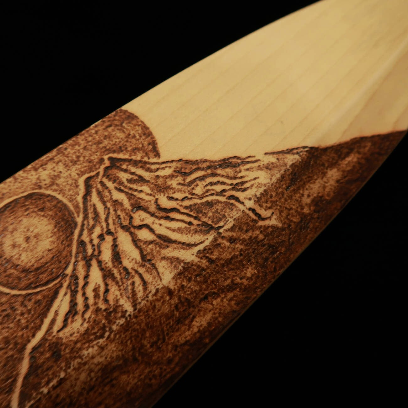Deba SUISIN Ginsan No. 3, Magnolia Handle - Mount Fuji - (165mm)
