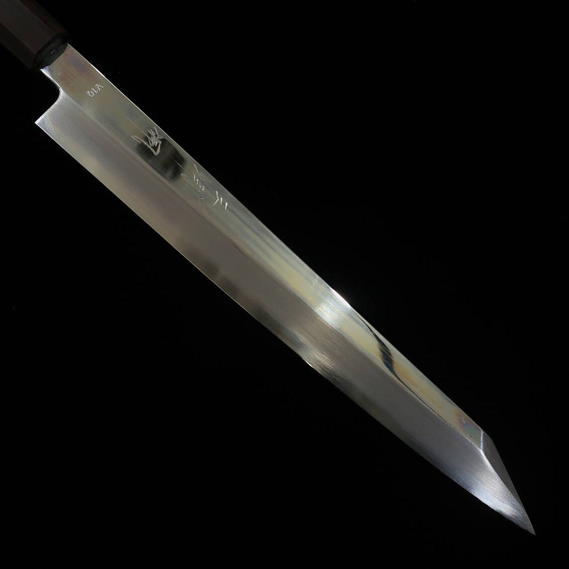 Kiritsuke Yanagiba MIURA Obidama Inox VG10 Acabamento Espelhado Cabo Bubinga (270mm)