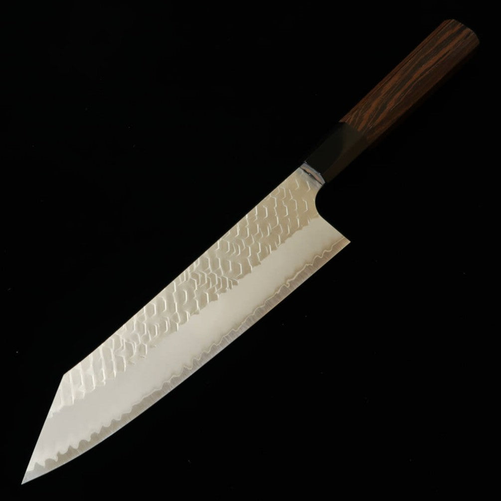 NIGARA Kiritsuke Gyuto, SG2, Polished Tsuchime with Wenge Octagonal Handle (210mm)