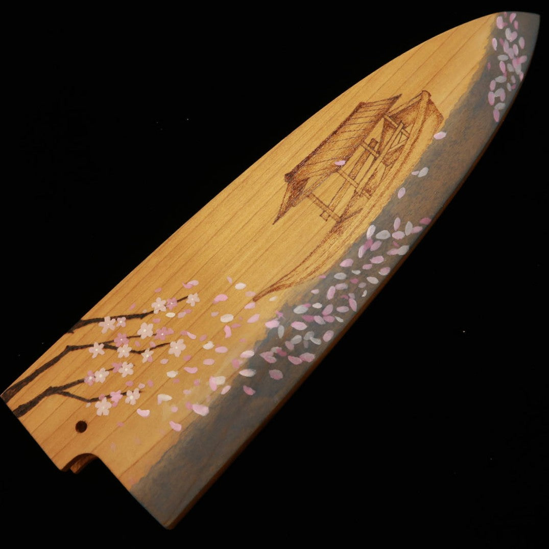 SUISIN Deba, Yasugi Steel with Magnolia Sheath - Spring Yakatabune- (210mm)