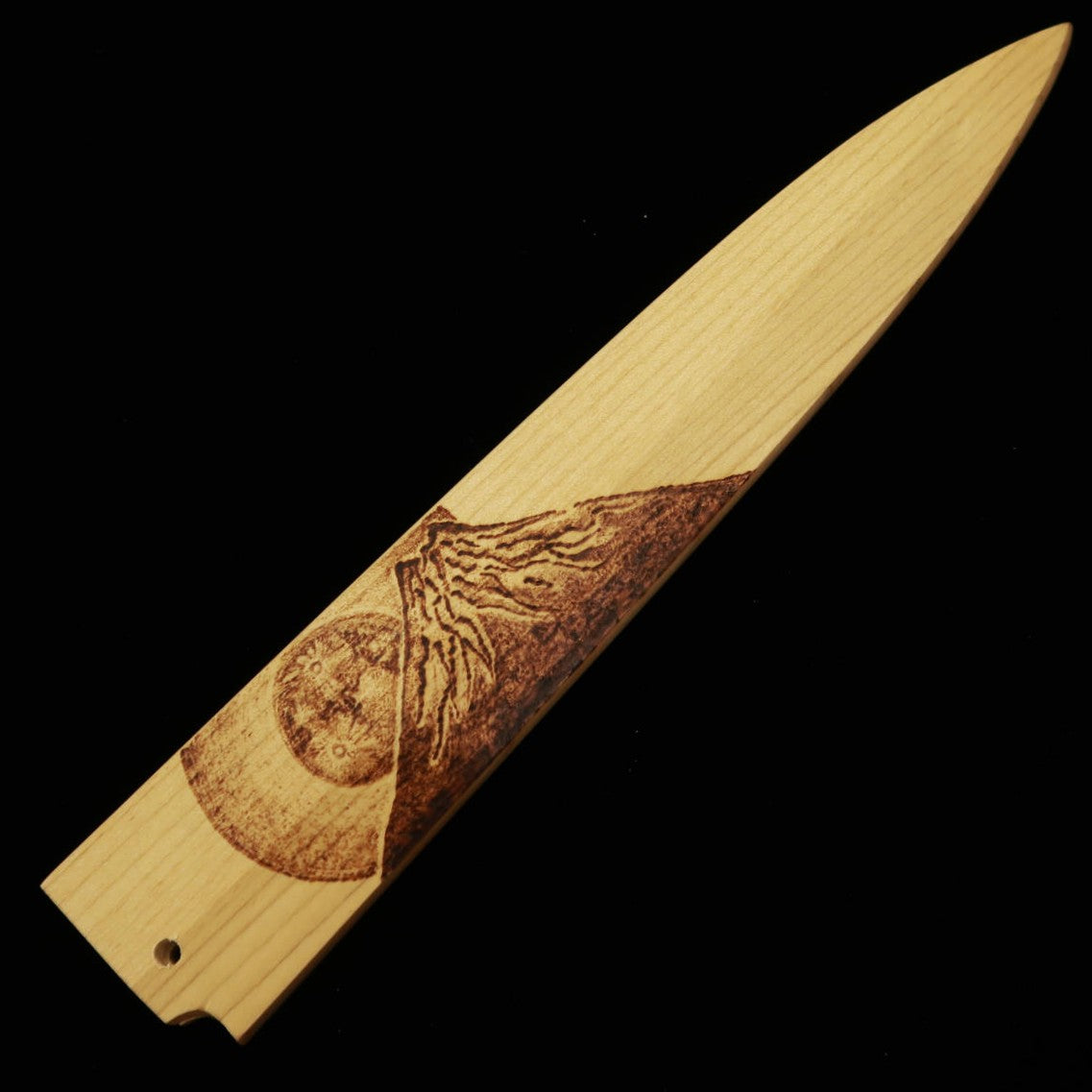 Yanagiba SUISIN Shirogami No. 2, with Pauwlonia Sheath - Mt. Fuji - (240mm)