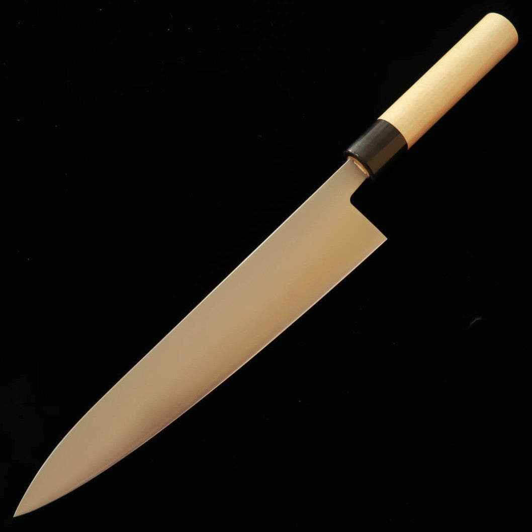 MASAMOTO SOUHONTEN – Honkasumi, acier Shirogami n°2, gyuto japonais (240/270 mm)