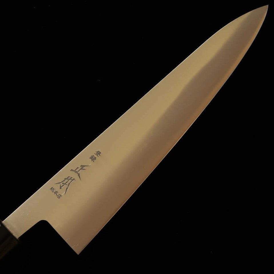 MASAMOTO SOUHONTEN – Honkasumi, acier Shirogami n°2, gyuto japonais (240/270 mm)