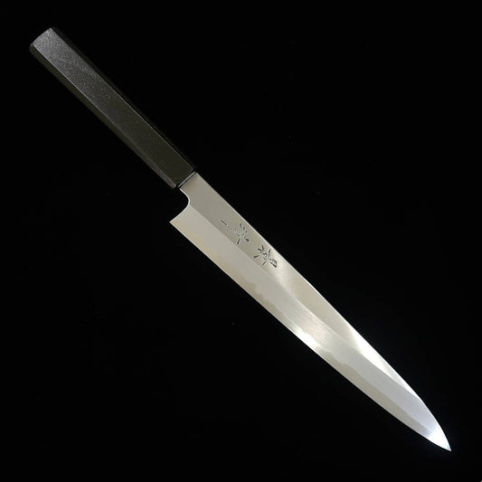 Kagekiyo KAGEKIYO, petty japonais, acier blanc n°2, manche laqué (210 mm)