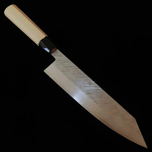MIYAZAKI KAJIYA gyuto kiritsuke ZA18 damasco martelado sub-zero cabo octogonal de pau (250 mm)