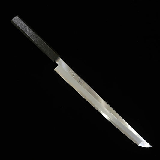 Kagekiyo KAGEKIYO doble filo, punta redondeada, hoja blanca nº2, mango lacado (270 mm)