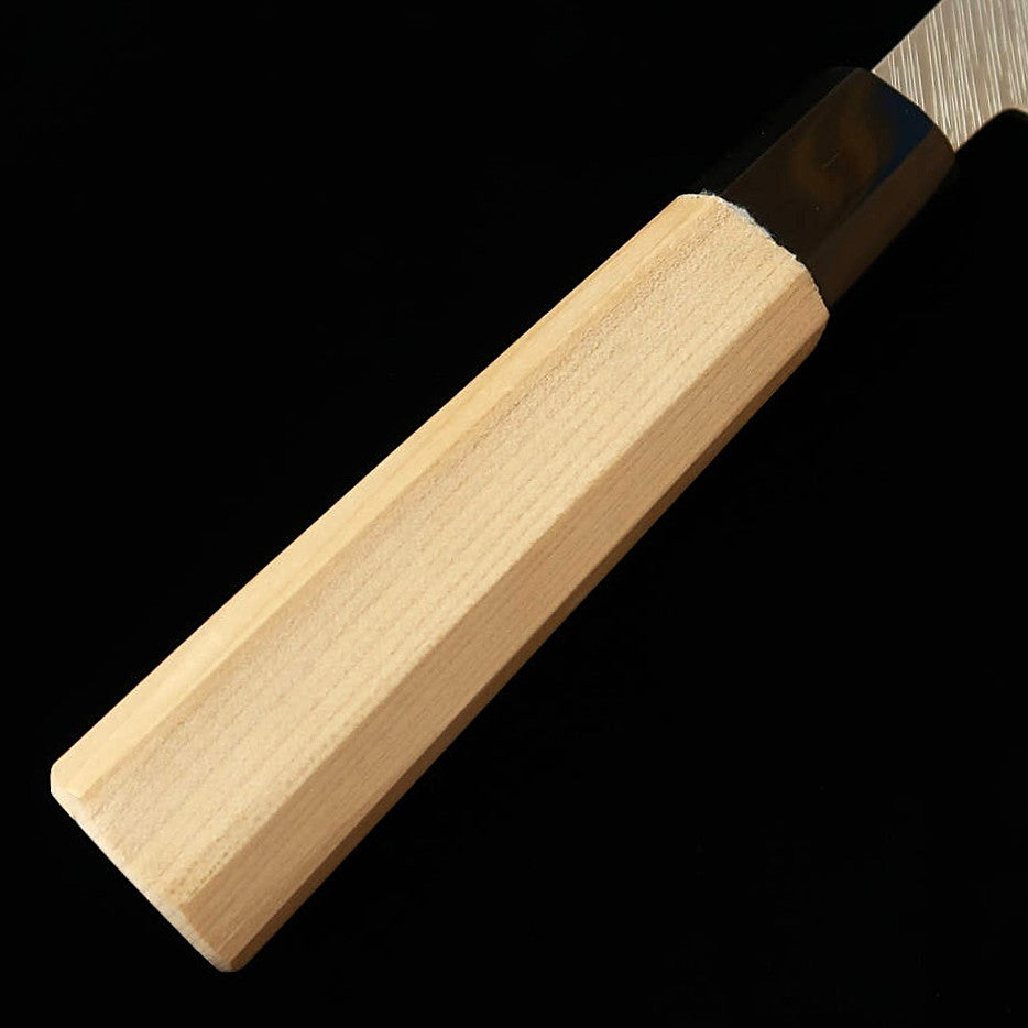 MIYAZAKI KAJIYA gyuto kiritsuke ZA18 damasco martelado sub-zero cabo octogonal de pau (250 mm)