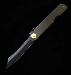 永尾かね駒製作所KANEKOMA 肥後守 ALL BLACK 青紙割込 （75mm）