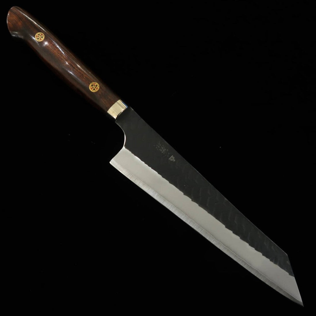 二唐刃物鍛造所 NIGARA 骨スキ SG2 黒打ち 鎚目 アイアンウッドハンドル （170mm）