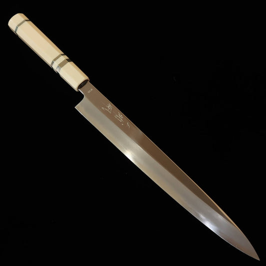 三浦佩MIURAObidama 柳刃 VG10 鏡面 イミテーションアイボリーハンドル（270/300mm）