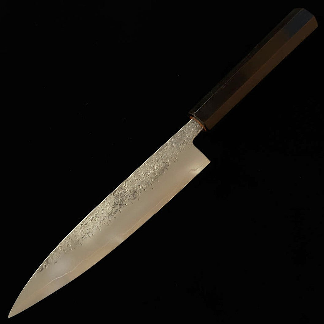 MIYAZAKI KAJIYA Petty Ginsan Tsuchime Integrated Ebony Handle 160mm