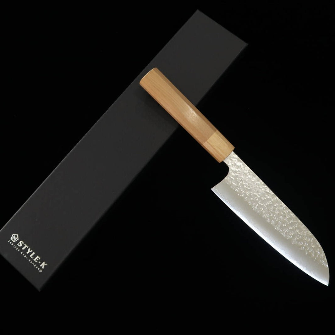MAKOTO KUROSAKI Makoto Kurosaki Sakura santoku SG2 martillado mango octogonal de sakura (165 mm)