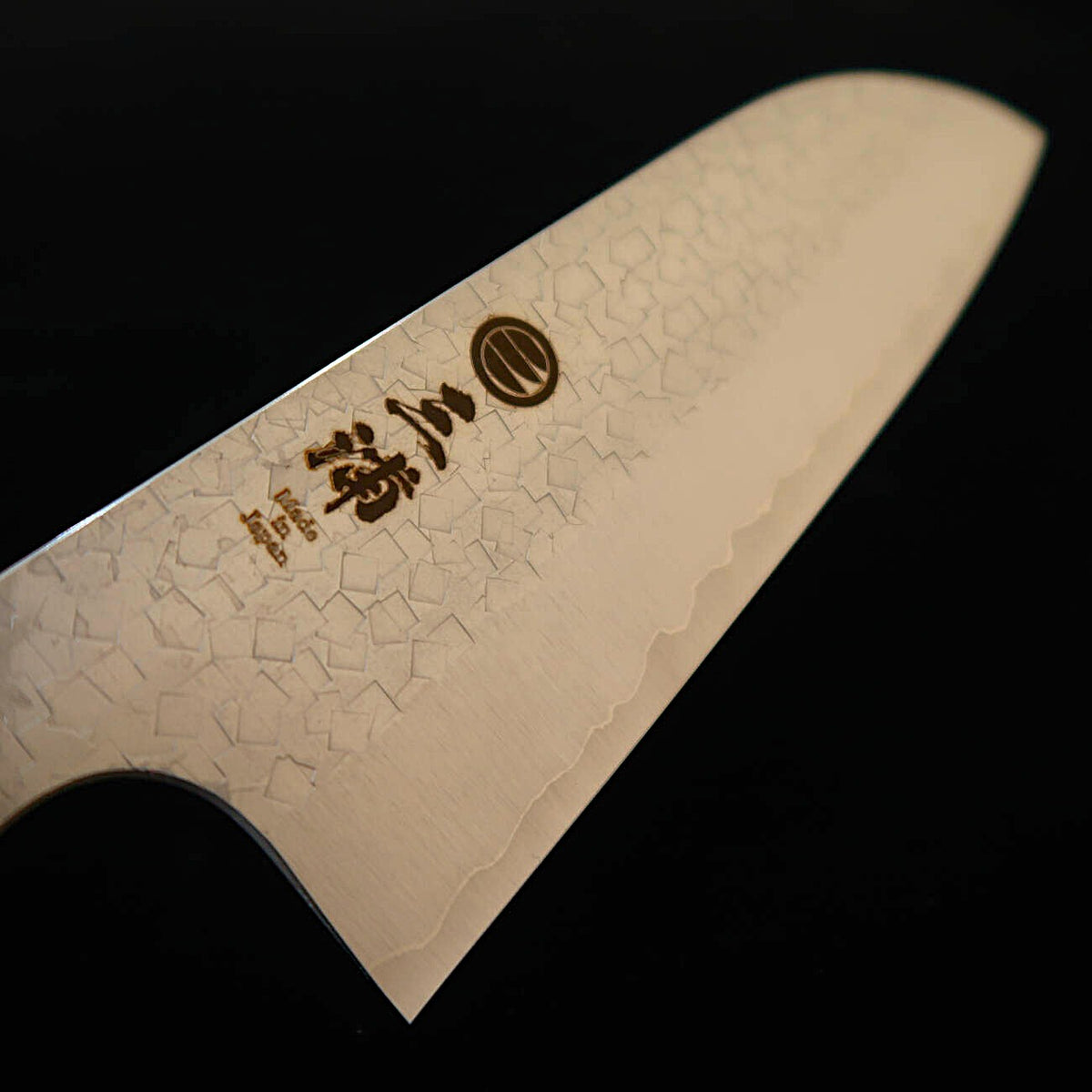 Miura MIURA Santoku SG2 Tsuchime Cabo octogonal de ébano com turquesa (165 mm)