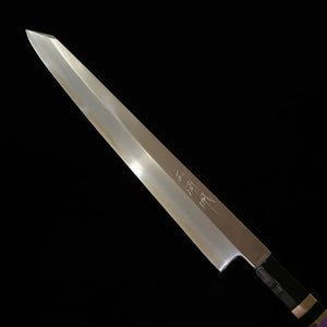 Miura-Hai MIURA Obidama Kiritsuke Yanagiba para Canhotos Gin-3 Acabamento em Madeira de Afiação Cabo Custom – Roxo (300 mm)