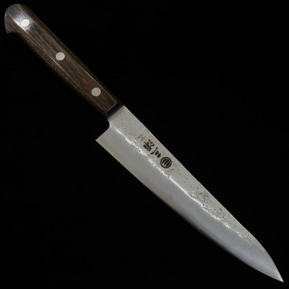 MIURA Petty Gin San n°3 finition Nashiji manche en contreplaqué brun foncé (135 mm)