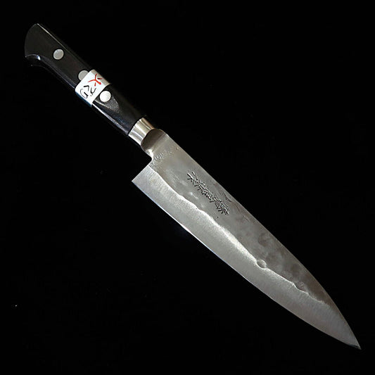 Teruyasu Fujiwara's Maboroshi no Meito, White Steel No. 1 with finger rest, Petty (150mm)