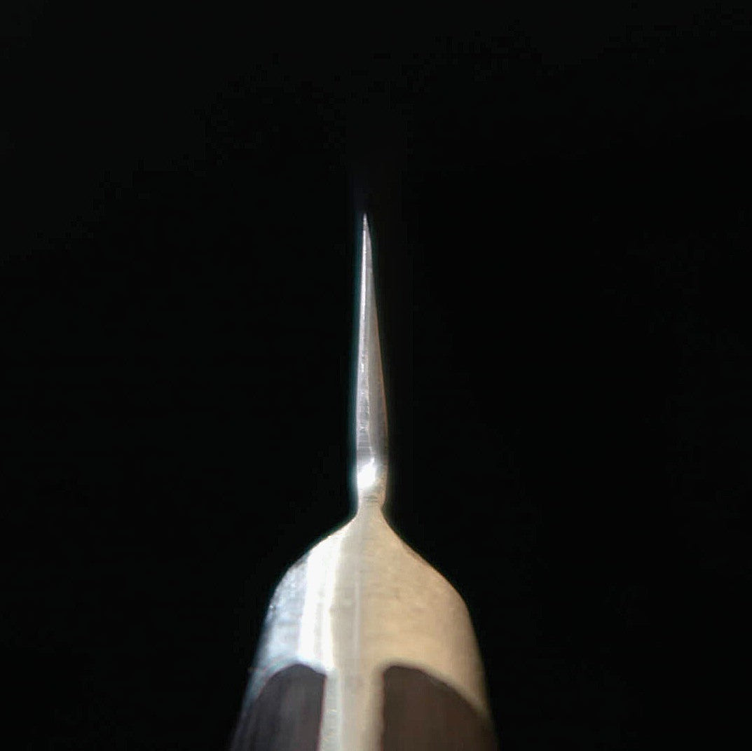 Teruyasu Fujiwara's Maboroshi no Meito, White Steel No. 1 with finger rest, Petty (150mm)