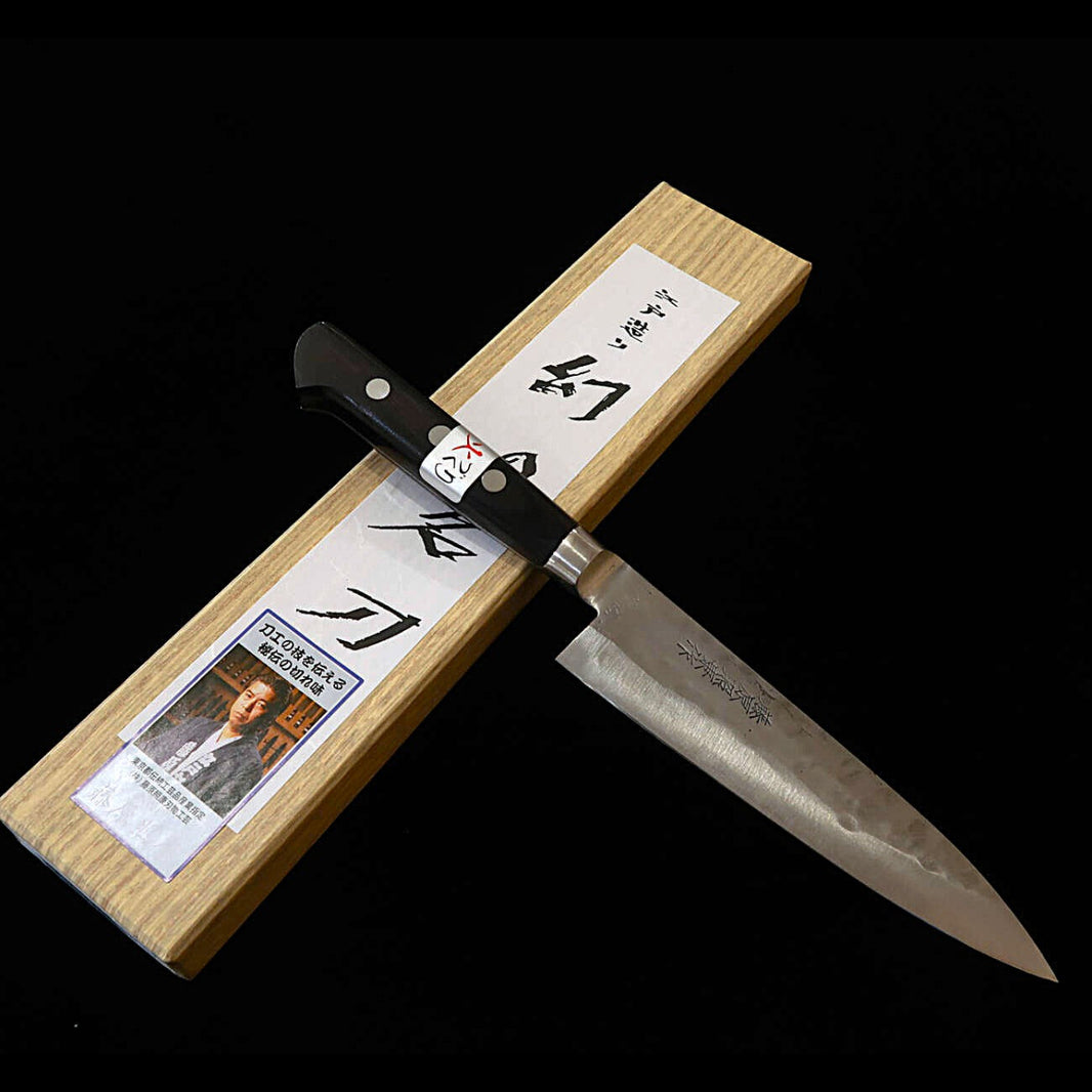 Teruyasu Fujiwara TERUYASU FUJIWARA “Espada legendaria ilusoria” petty, Shirogami #1 (150 mm)