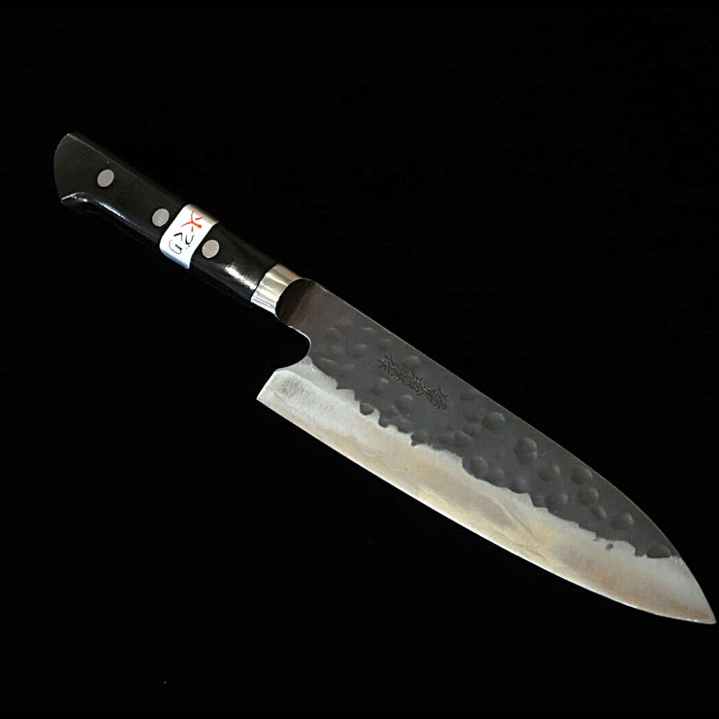 TERUYASU FUJIWARA « Trésor de famille » Gyuto avec protège-doigt, acier Aogami Super (Blue Super) (180 mm)