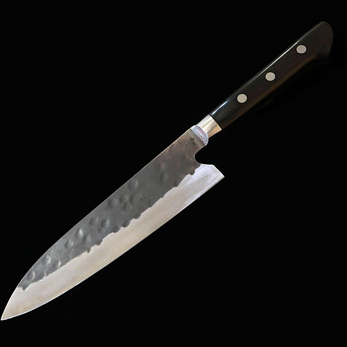 Teruyasu Fujiwara's Denka no Hoto, Super Blue Steel, Gyuto with finger rest (180mm)