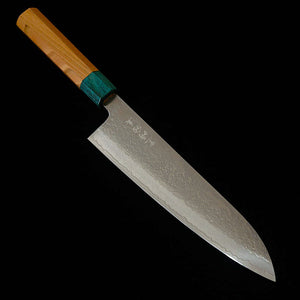 STYLE-K Kurosaki Makoto - Kodama - Gyuto VG10W Damasco cabo de olmo japonês (210 mm)