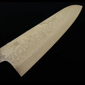 STYLE-K Kurosaki Makoto - Kodama - Gyuto VG10W Damasco cabo de olmo japonês (210 mm)