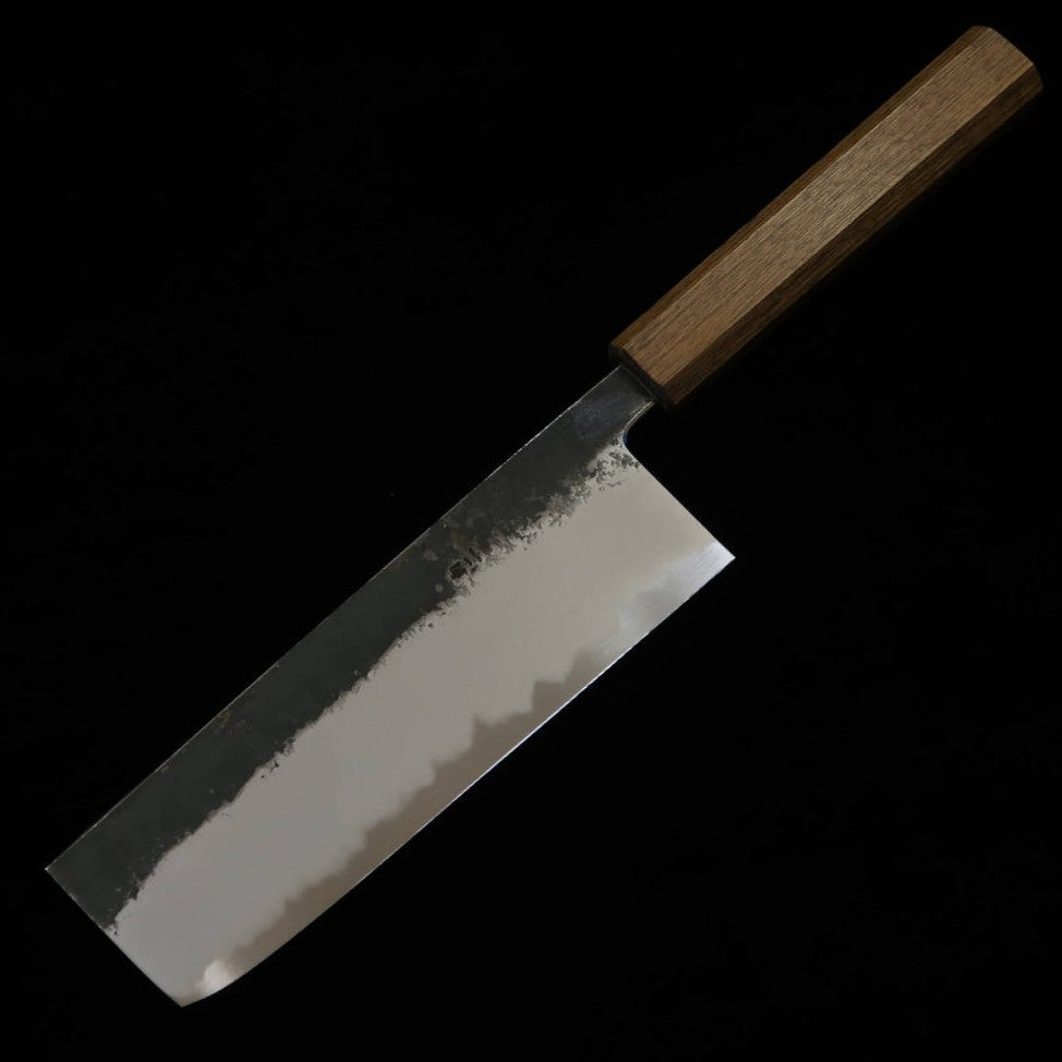 HADO Nakiri Sumi Shirogami No. 2 Oak Black Fuki-urushi Handle (165mm)